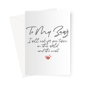 To My Husband Greeting Card - Ilhaam UK