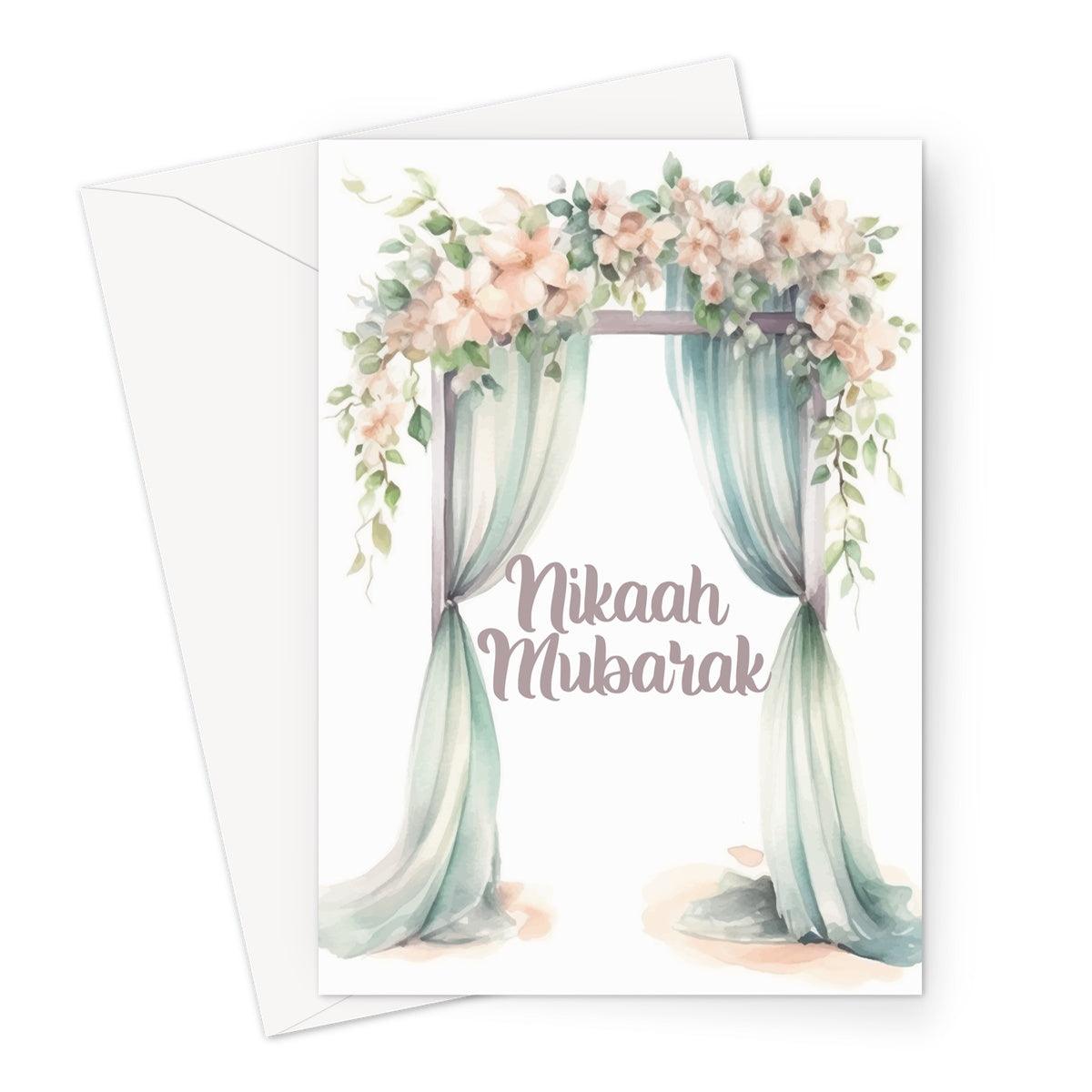 Nikaah Mubarak Greeting Card - Ilhaam UK