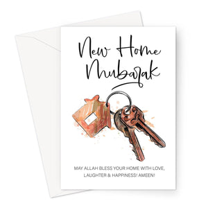 New Home Mubarak Greeting Card - Ilhaam UK