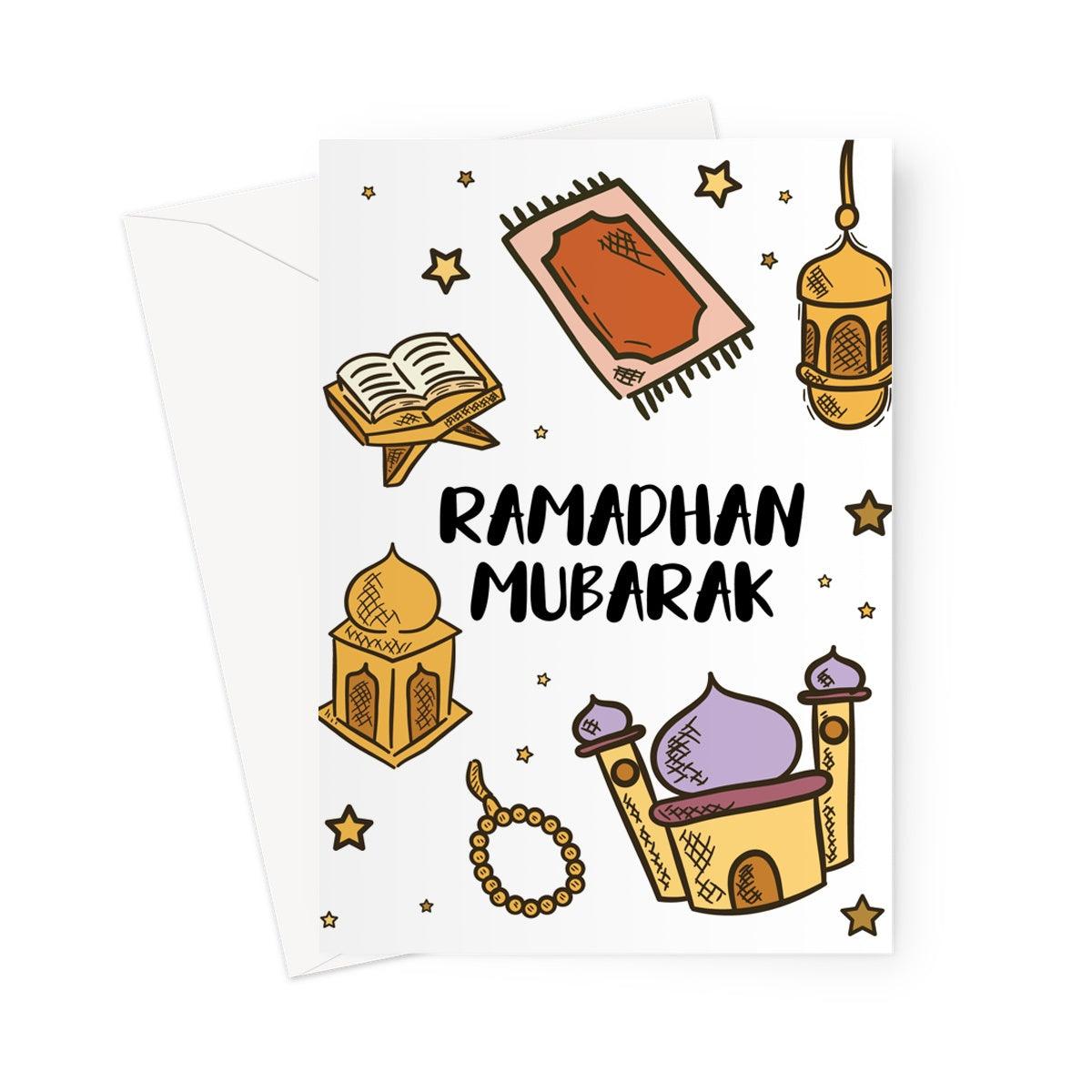 Ramadhan Mubarak Kids Greeting Card - Ilhaam UK